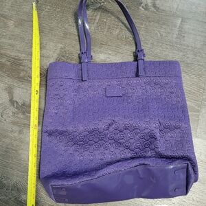Michael Kors Purple Embossed Tote